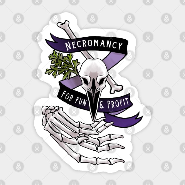 Necromancy for fun and profit Sticker by swinku